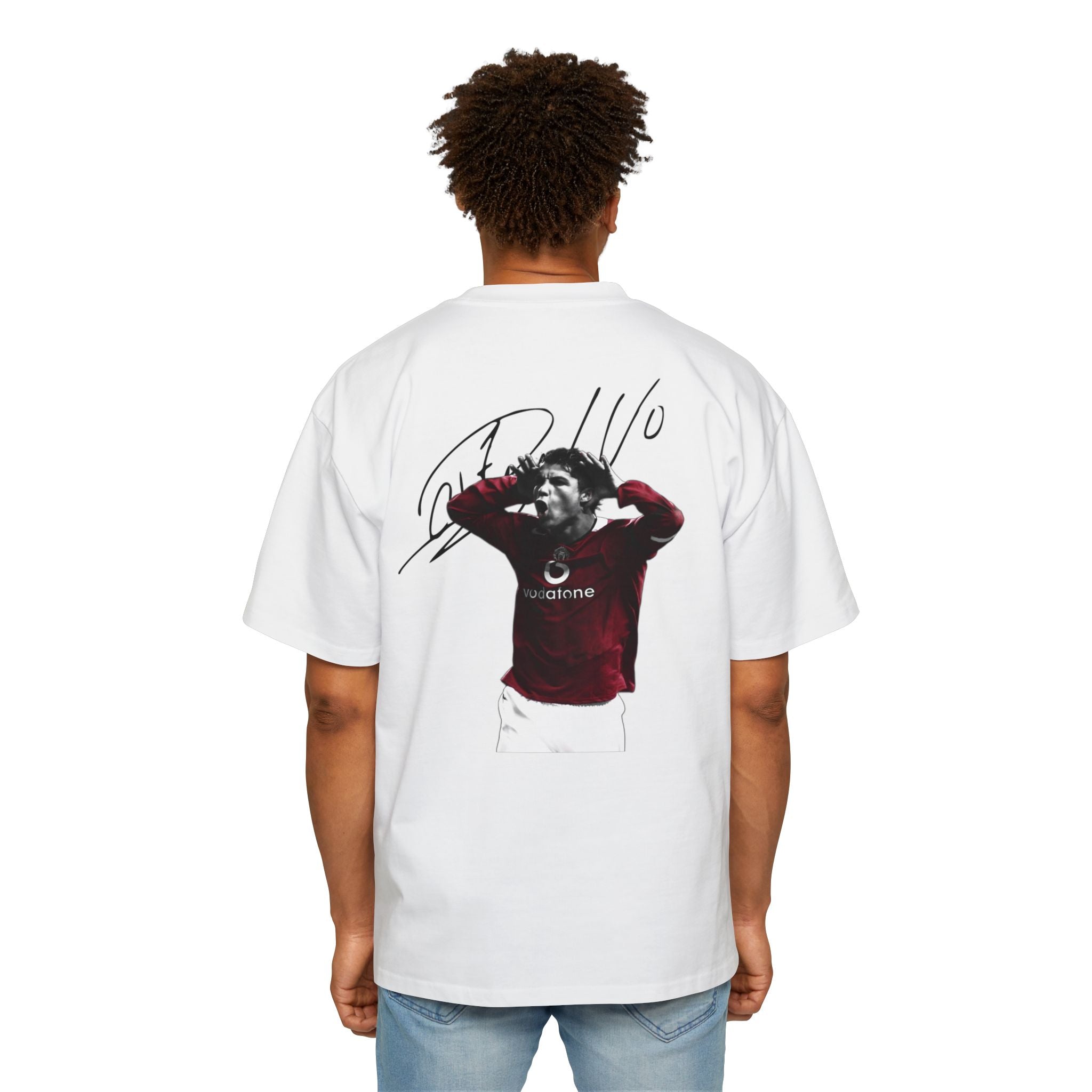 Young Cristiano Back Print Oversized Shirt