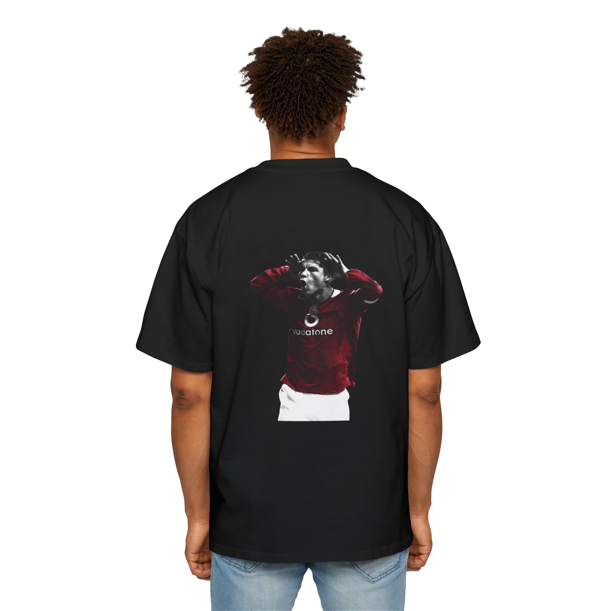 Young Cristiano Back Print Oversized Shirt