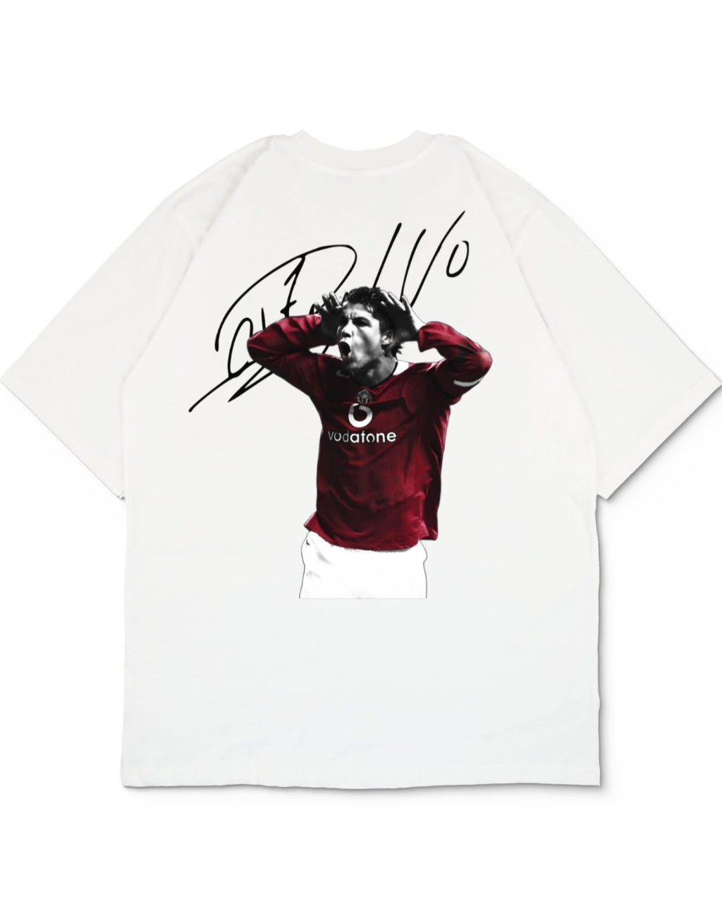 Young Cristiano Back Print Oversized Shirt